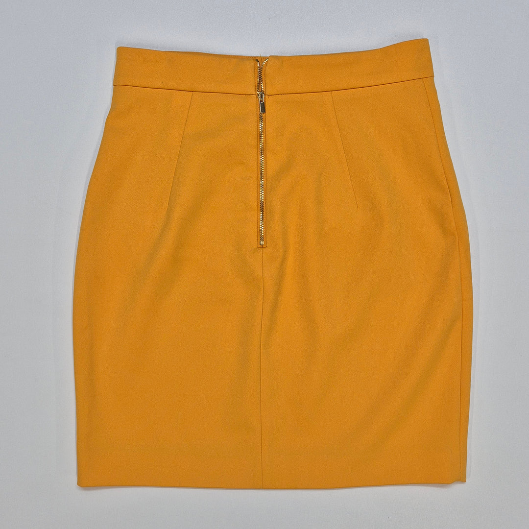 Senapsgul modern kjol från H&M