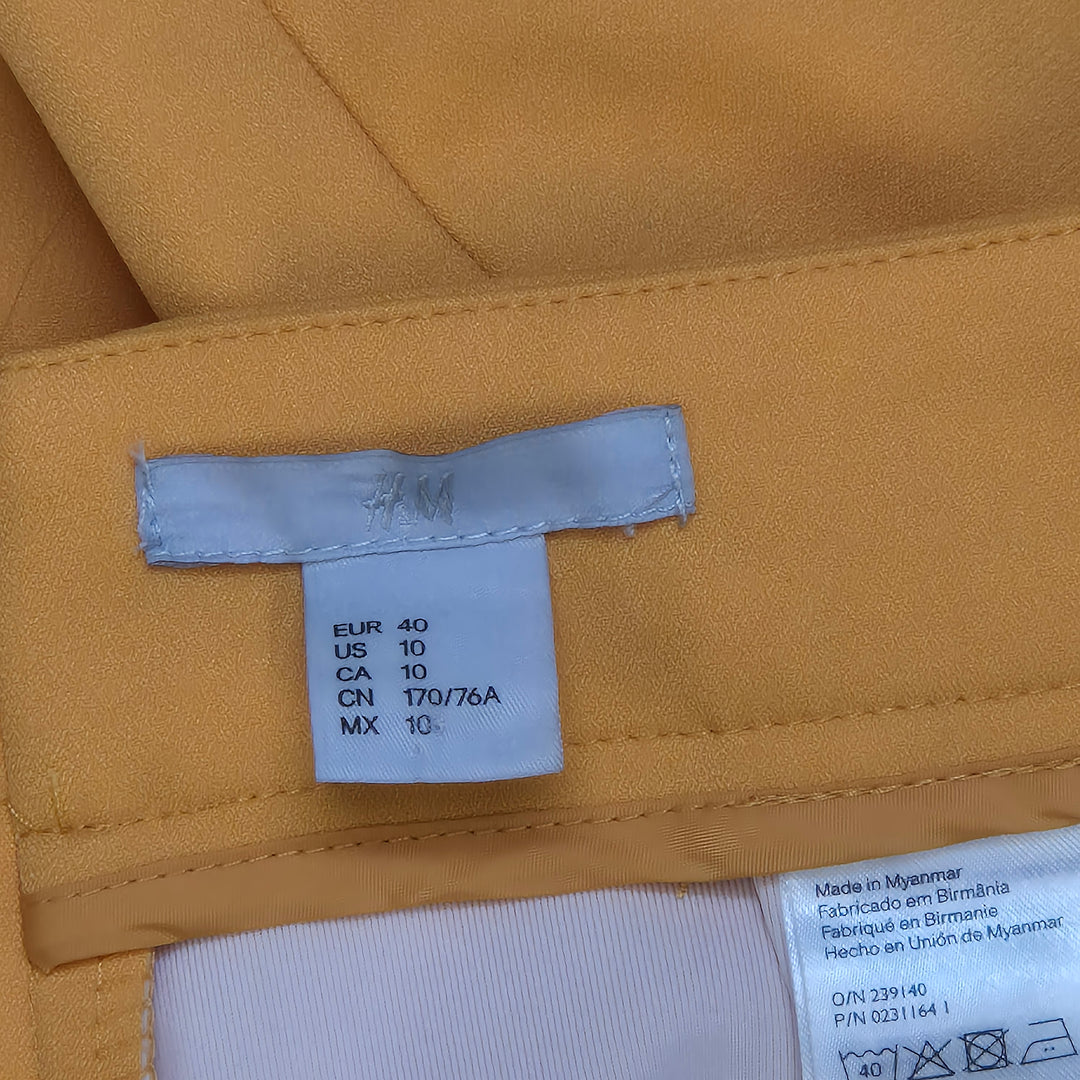 Senapsgul modern kjol från H&M