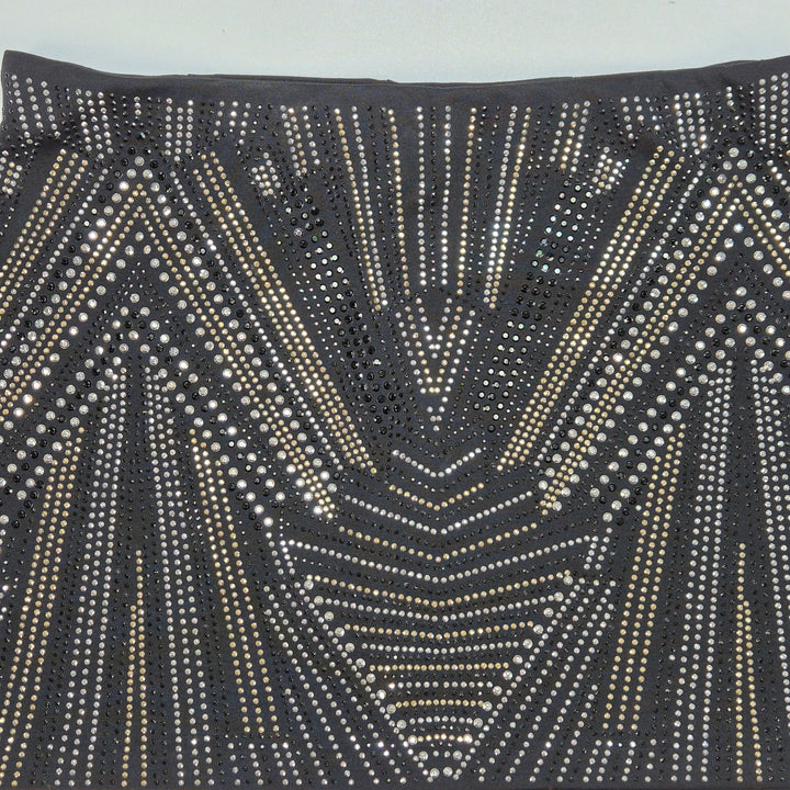 Elegant Svart Pärlprydd Minikjol H&M Damkläder