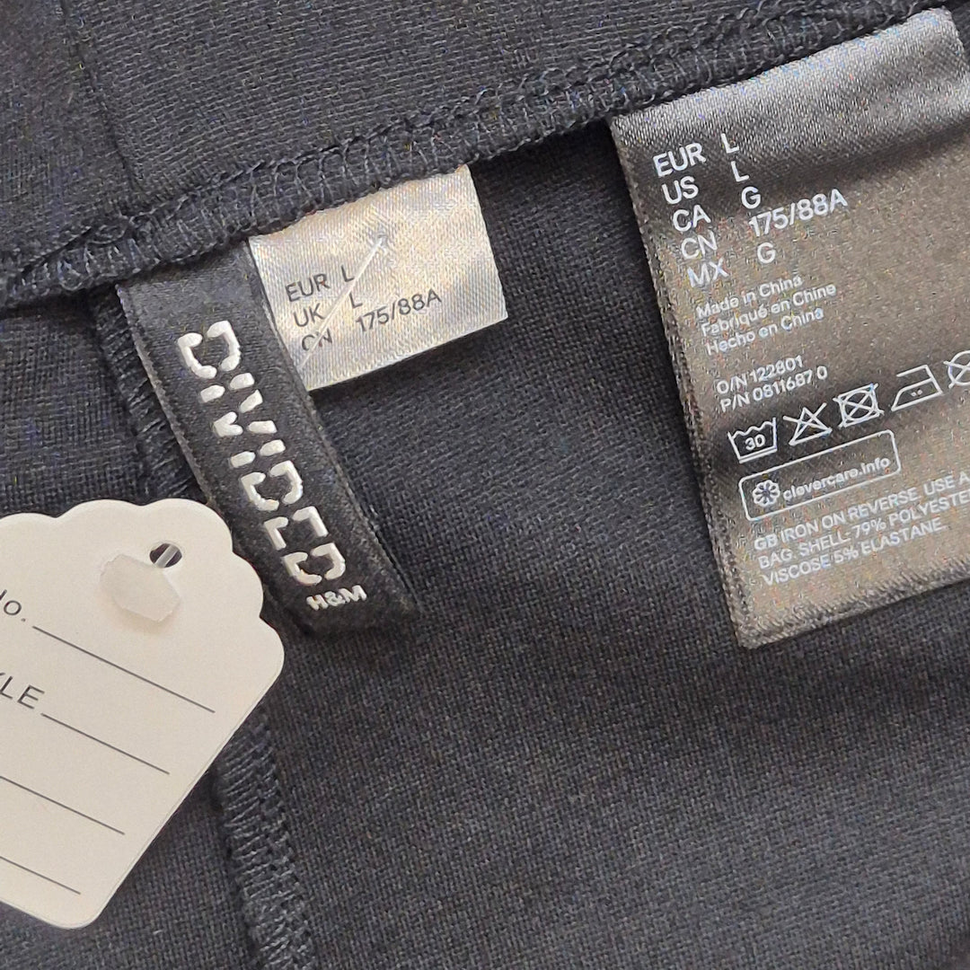 Elegant Svart Pärlprydd Minikjol H&M Damkläder