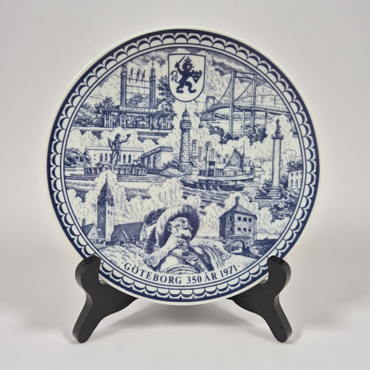 Gustavsberg retro samlarplatta Göteborg 350 år