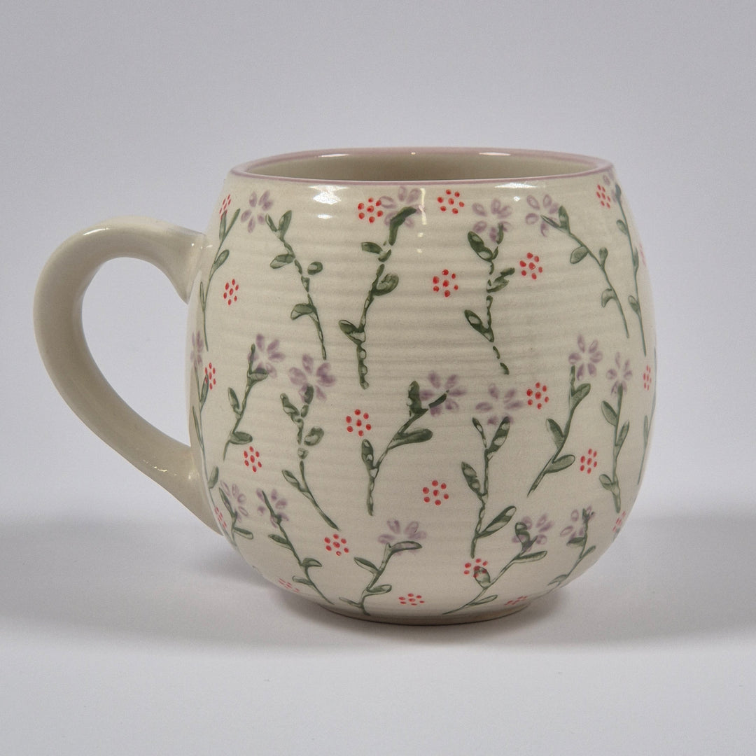 Søstrene Grene keramikmugg med blommor