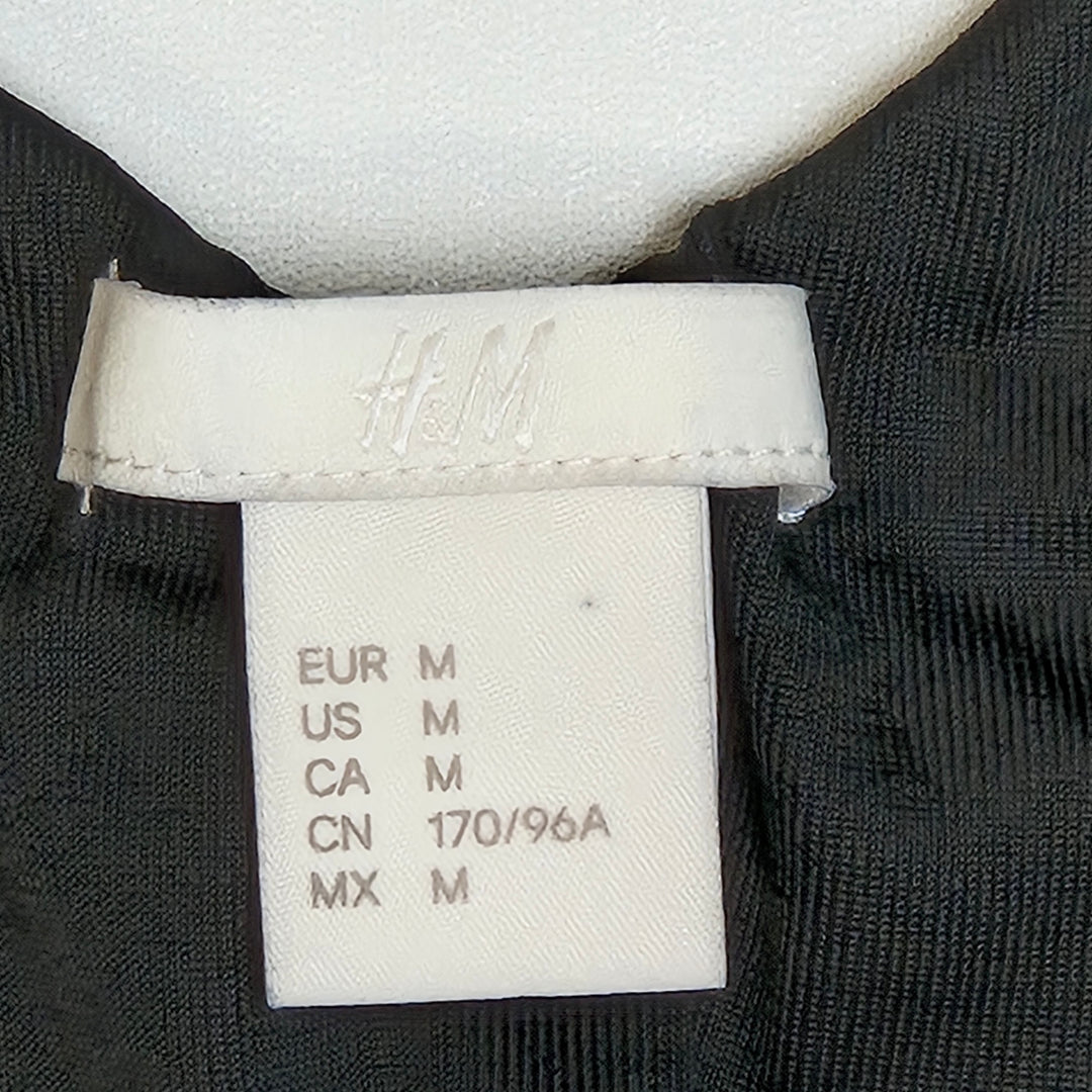 H&M metallisk silvertopp medium festlig