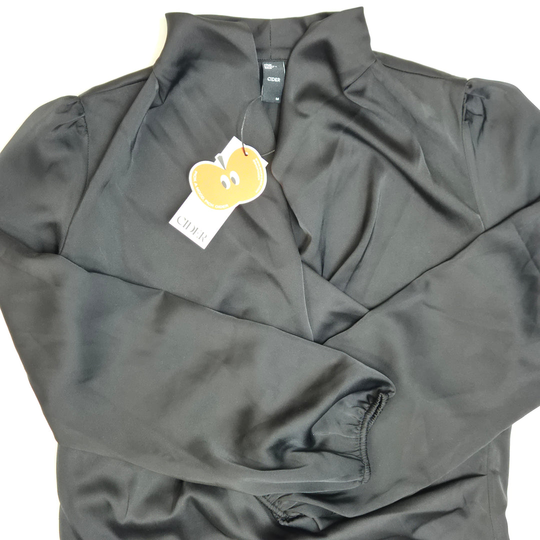 Elegant svart blus Cider, storlek M