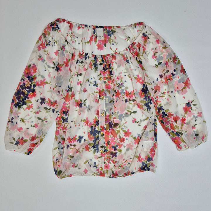 Färgglad blommig blus från VILA, storlek S
