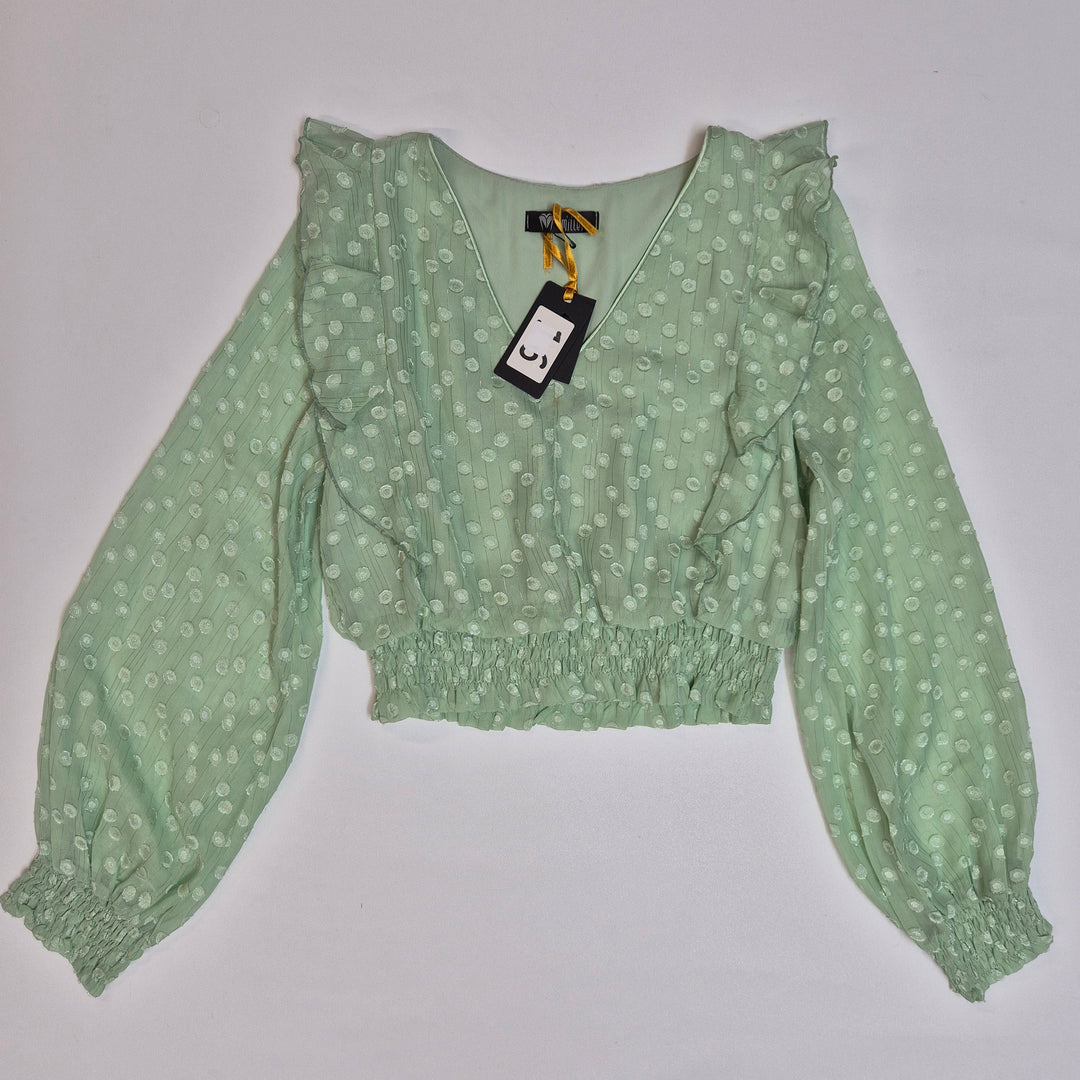 Elegant blus från Gold Milenär med prickar