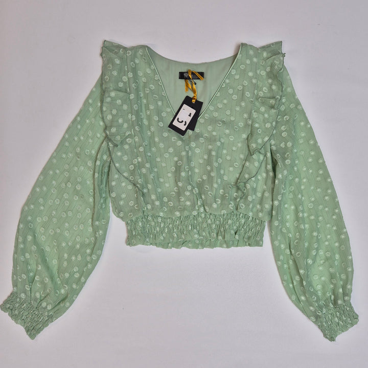 Elegant blus från Gold Milenär med prickar