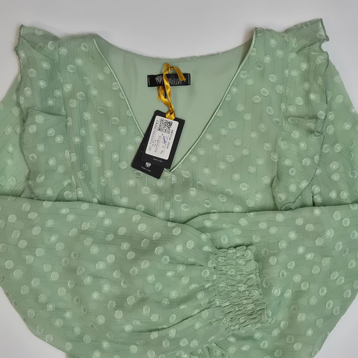 Elegant blus från Gold Milenär med prickar