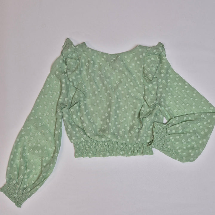 Elegant blus från Gold Milenär med prickar