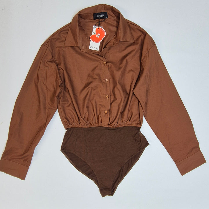 Elegant Cider skjortbody i mjuk textur