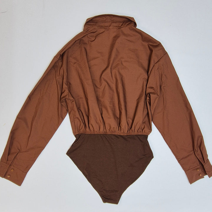 Elegant Cider skjortbody i mjuk textur