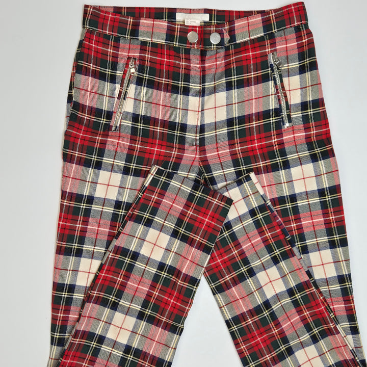 Unika rutiga byxor i tartanmönster