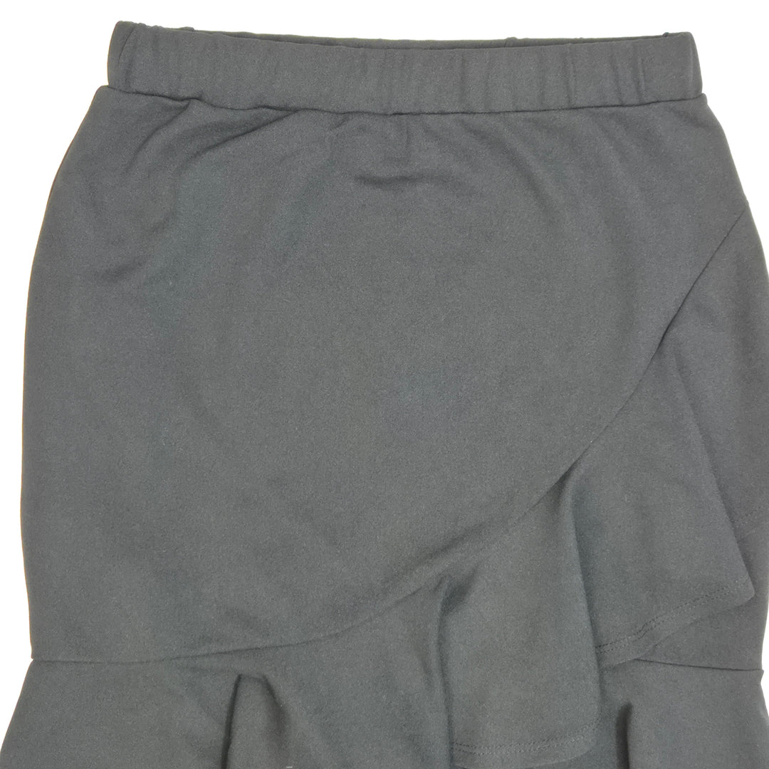 Elegant grå Shein kjol med volanger