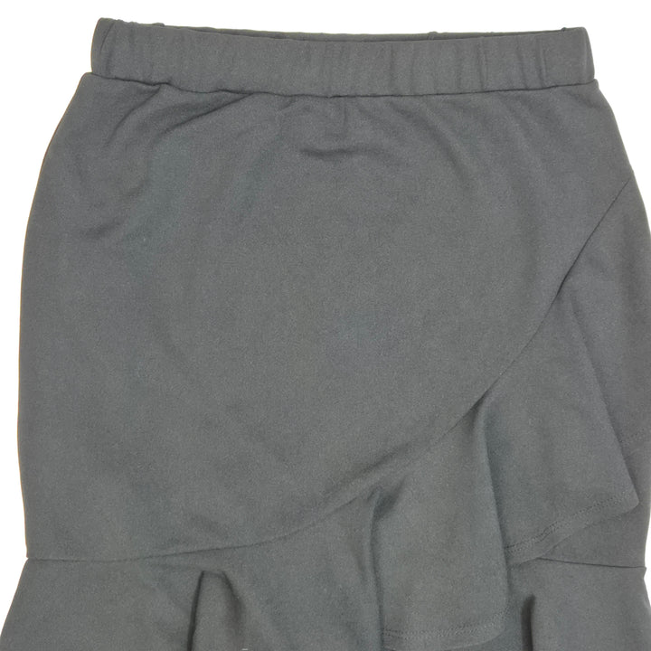 Elegant grå Shein kjol med volanger