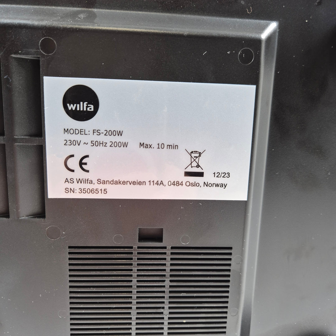 Wilfa skivmaskin i metall och plast