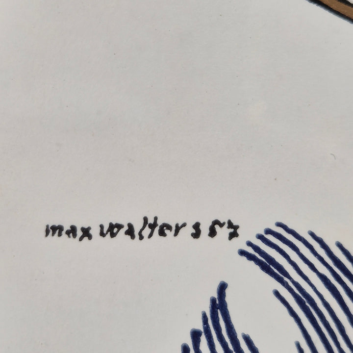 Surrealistiskt konsttryck av Max Walter Svanberg