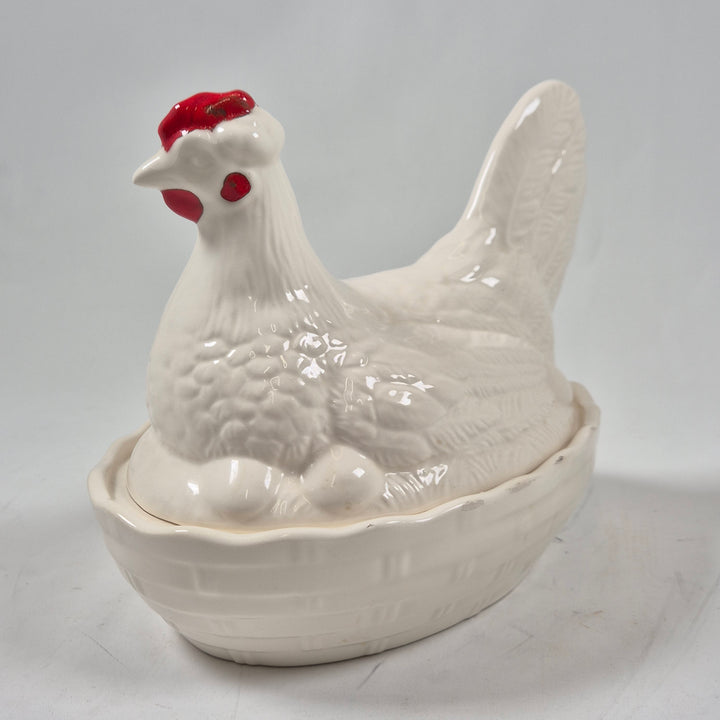 Retro keramikvas Schramberg i form av höna