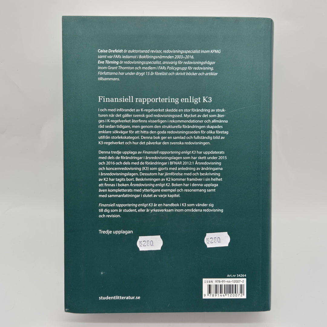 Finansiell rapportering enligt K3 bok