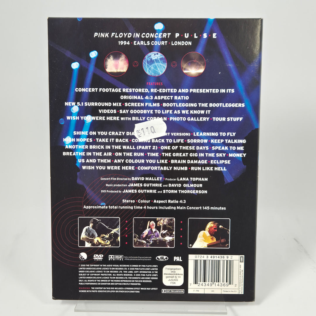 Pink Floyd Pulse Samlar-DVD Nära Nyskick