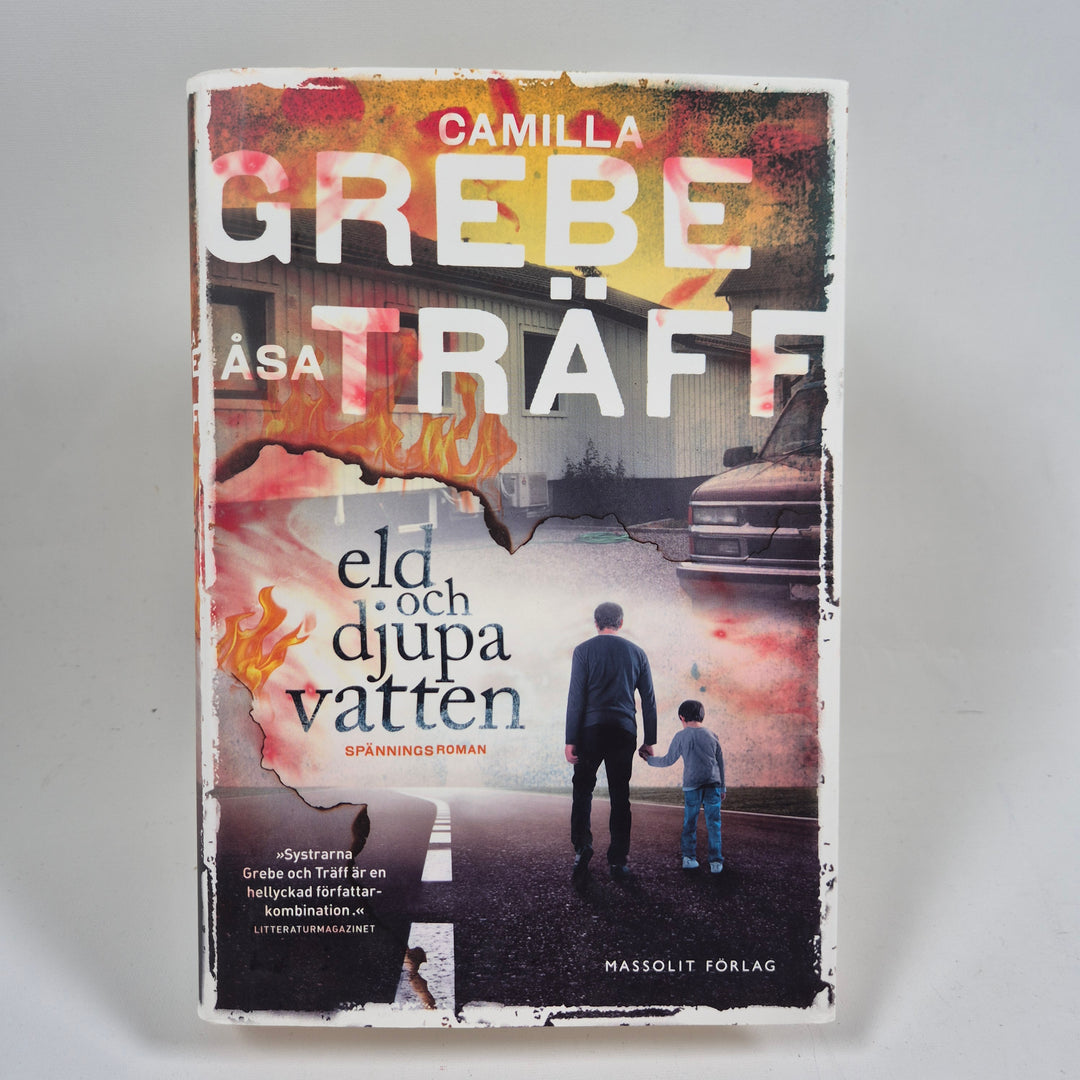 Eld och djupa vatten spänningsroman inbunden bok