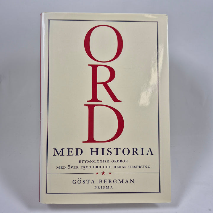 Ord med historia etymologisk ordbok inbunden