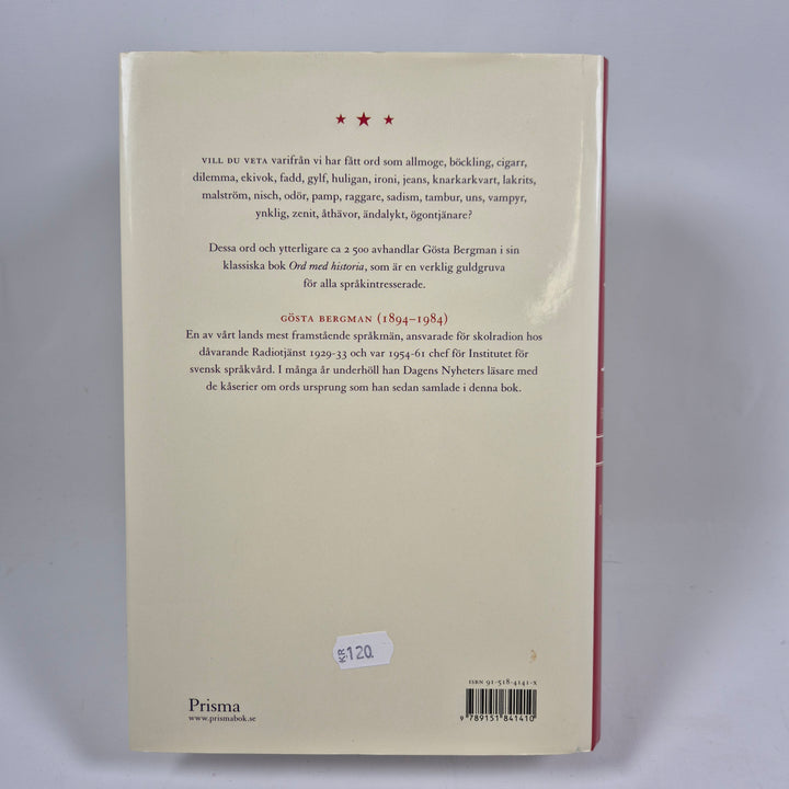 Ord med historia etymologisk ordbok inbunden