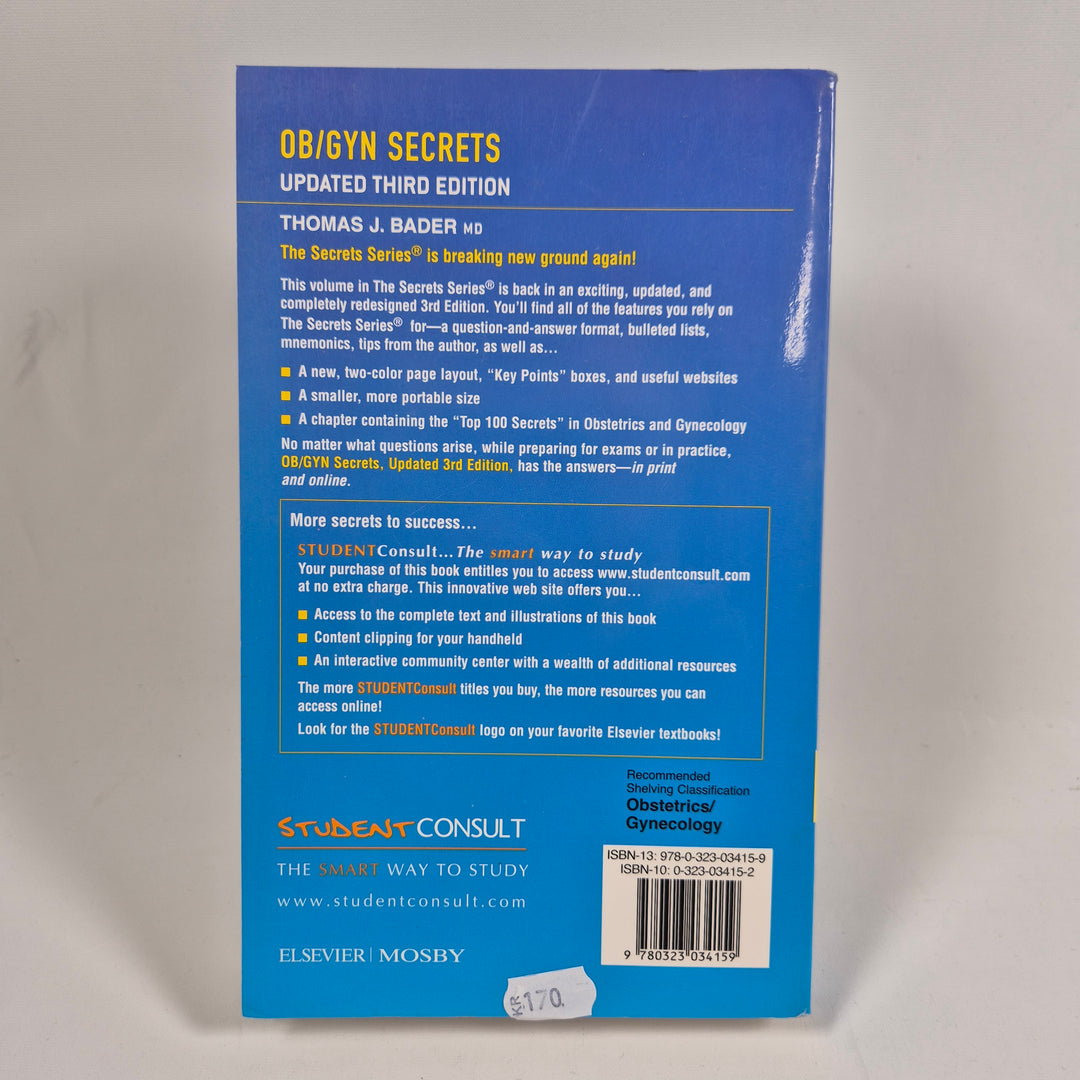OB GYN Secrets medicinsk kursbok Elsevier