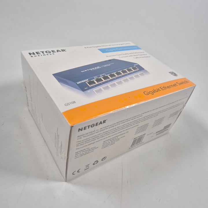 Netgear GS108 gigabit nätverksswitch 8 portar