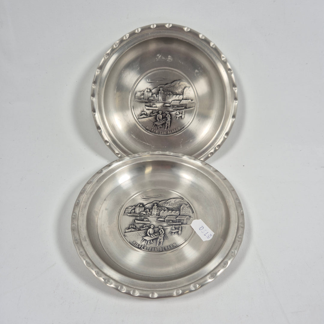 Retro tennfat Hilsen fra Bergen set