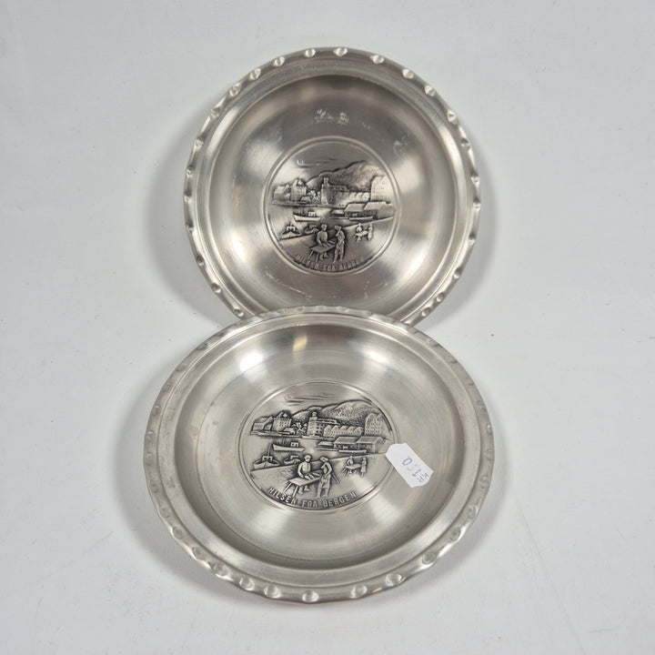 Retro tennfat Hilsen fra Bergen set