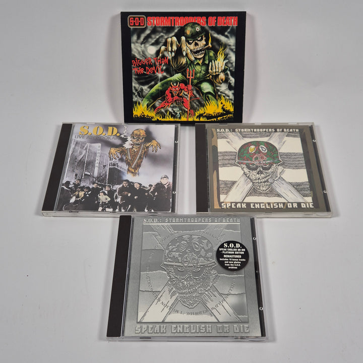 S.O.D. CD paket 4 skivor retro