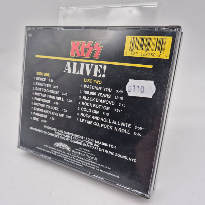 Kiss Alive dubbel CD retro rock