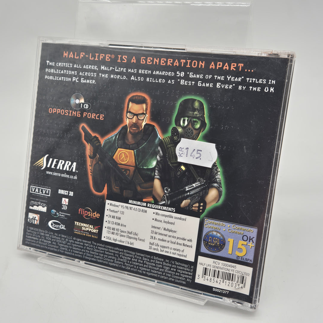 Retro Half-Life PC-spelpaket Sierra Valve