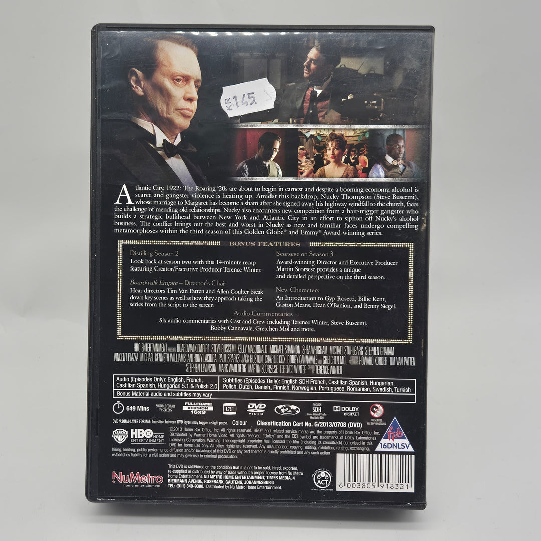 Boardwalk Empire HBO DVD-box säsong 1–3