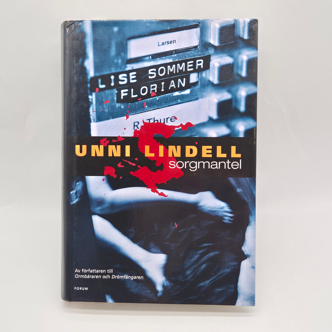 Sorgmantel kriminalroman Unni Lindell inbunden bok