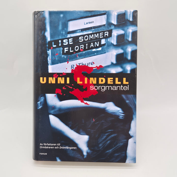 Sorgmantel kriminalroman Unni Lindell inbunden bok