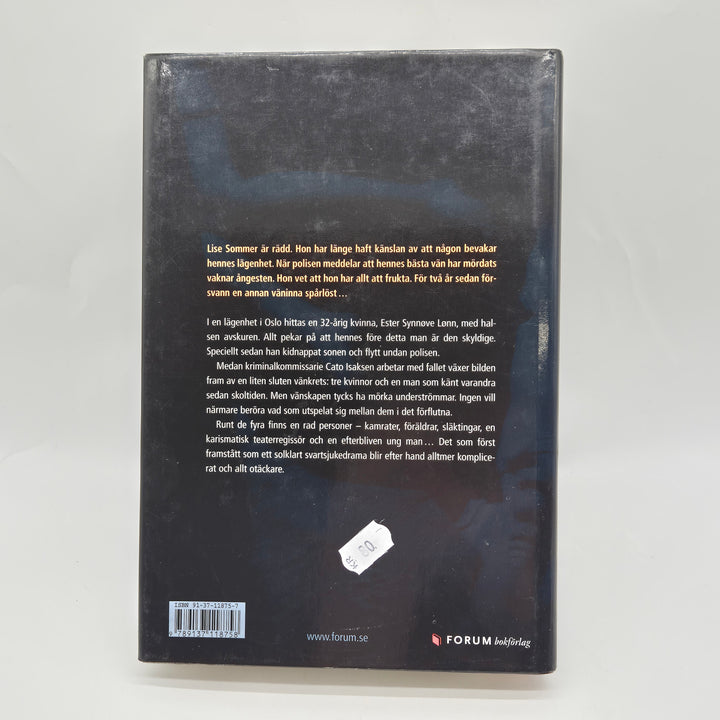 Sorgmantel kriminalroman Unni Lindell inbunden bok