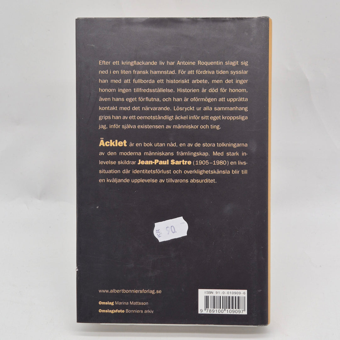 Äcklet inbunden klassiker JeanPaul Sartre Bonniers