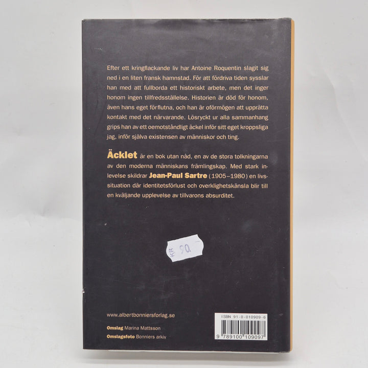 Äcklet inbunden klassiker JeanPaul Sartre Bonniers