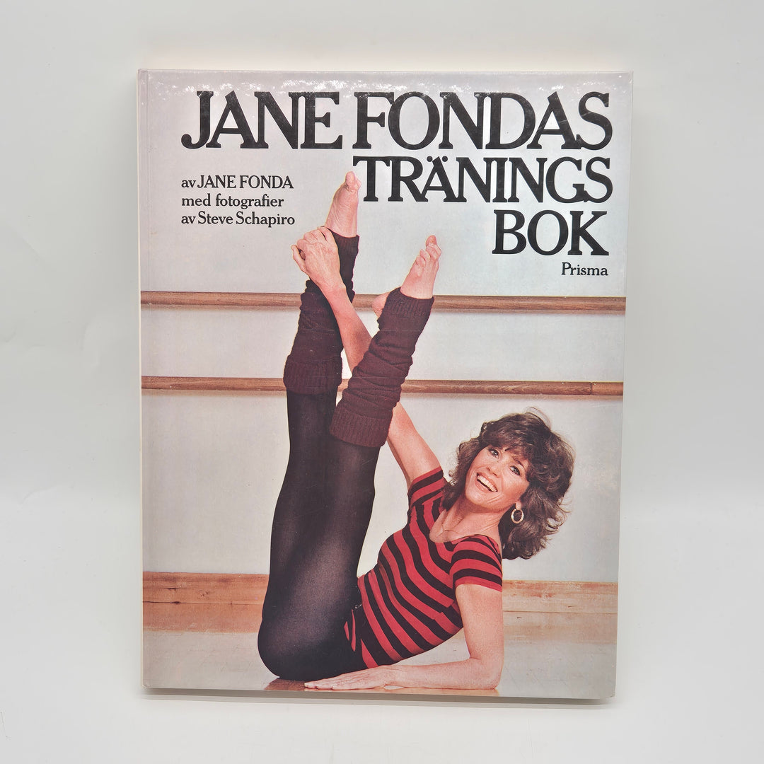 Jane Fonda retro träningsbok Prisma hardback