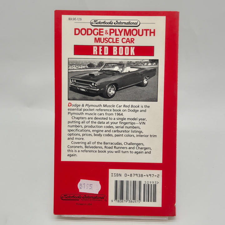 Dodge Plymouth Muscle Car Red Book bok