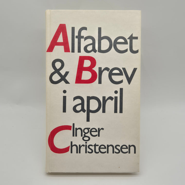 Alfabet och Brev i april Inger Christensen bok
