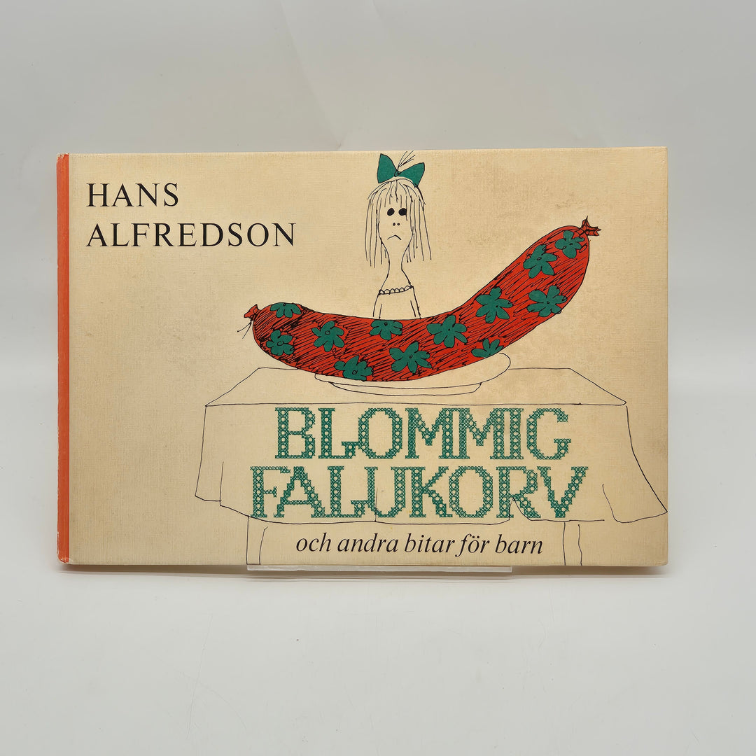 Retro barnbok Hans Alfredson Blommig falukorv