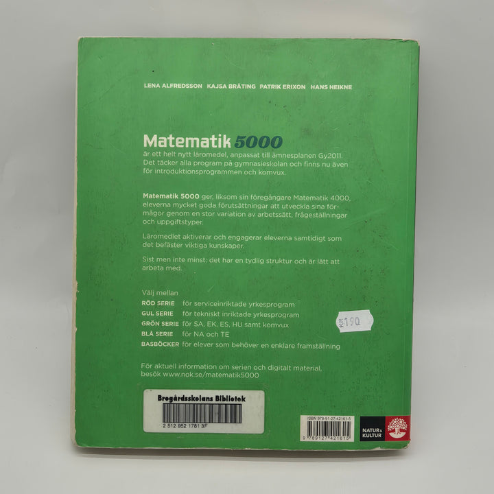 Matematik 5000 1b lärobok Natur & Kultur begagnad
