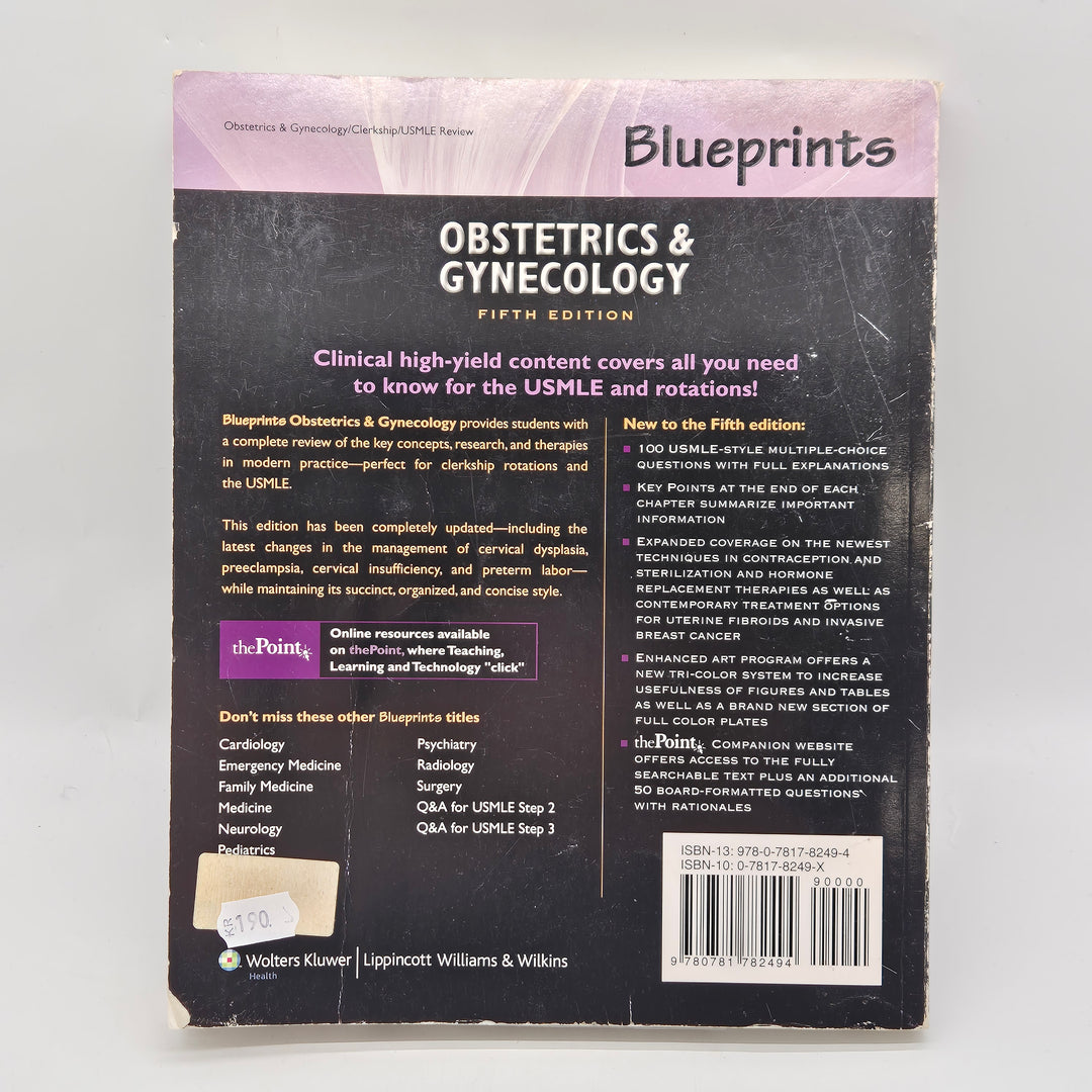 Blueprints Obstetrics and Gynecology kursbok begagnad