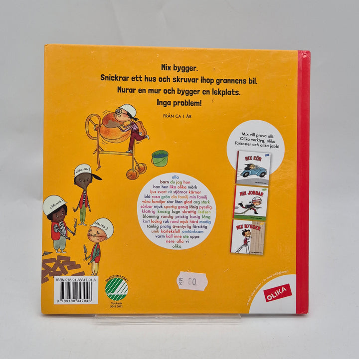 Mix bygger barnbok OLIKA förlag begagnad