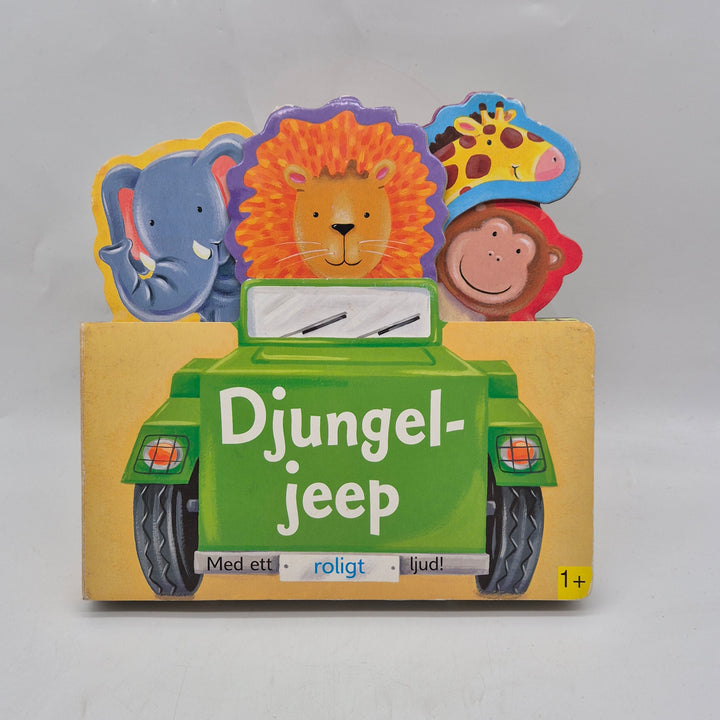 Djungeljeep barnbok med ljud kartongbok