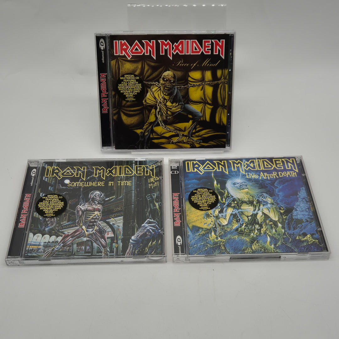 Iron Maiden CD paket retro 80 tal