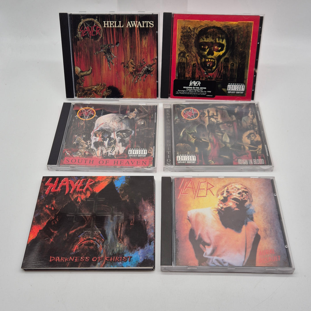 Retro Slayer CD-samling klassiska thrashalbum