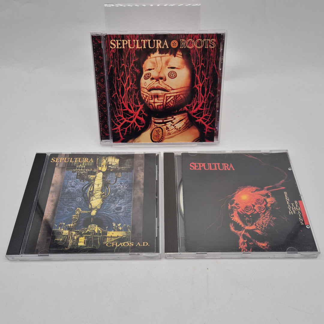 Sepultura metalpaket 3 klassiska CD retro